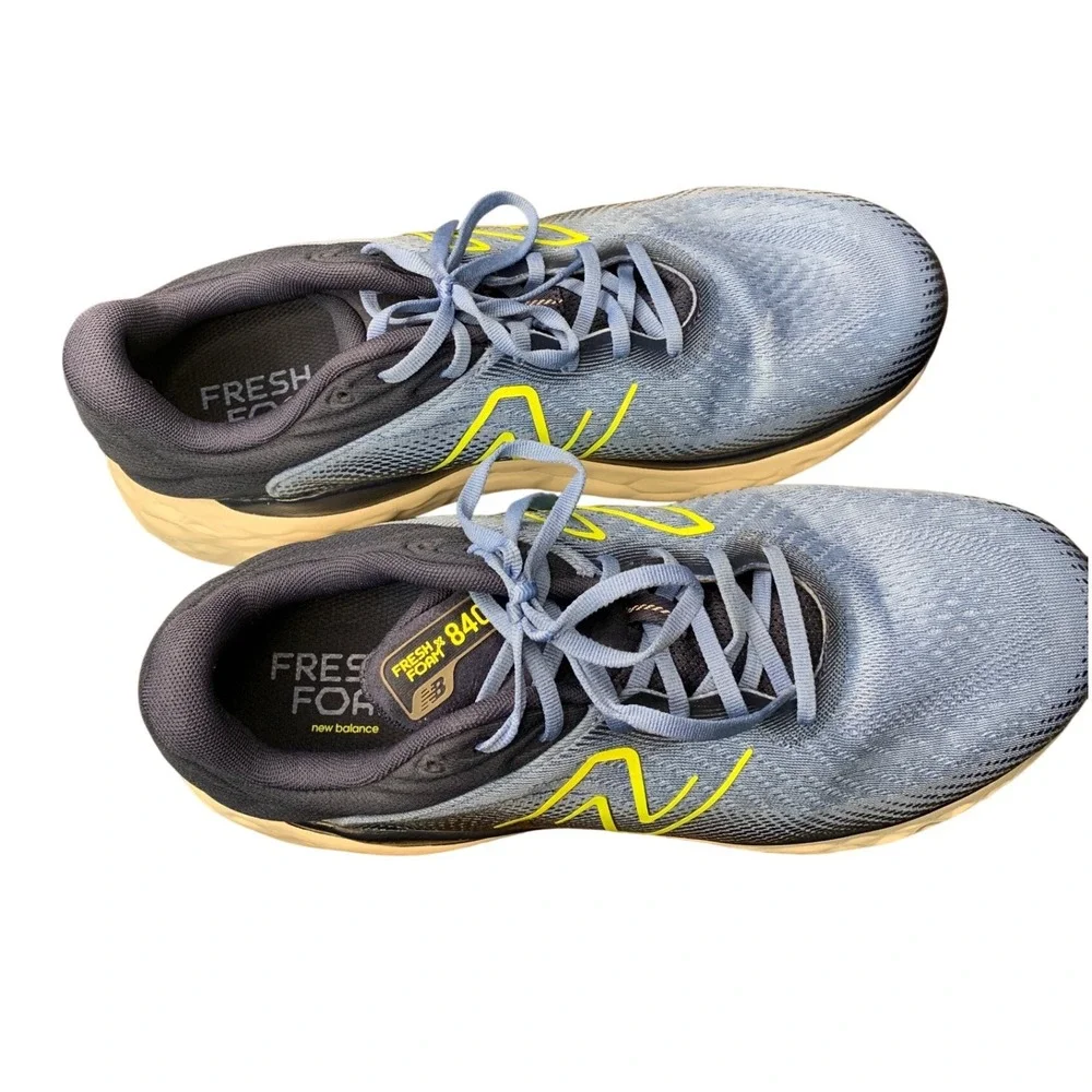 New Balance Fresh Foam X‎ Mens Running Shoes Blue Yellow Size 14 4E - Picture 9 of 11
